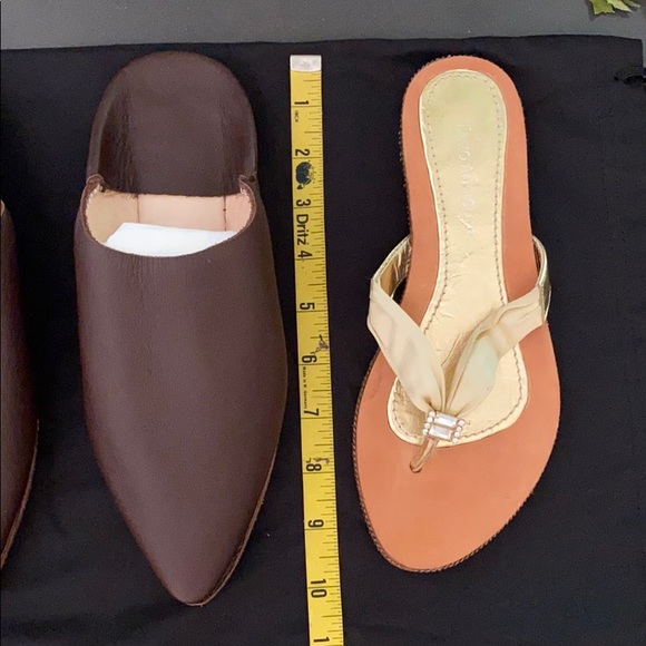 New leather babouche slides from Morocco - Picture 8 of 8